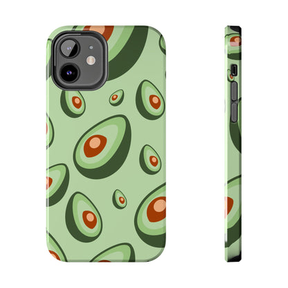 Trendy Avocado Pattern Green Aesthetic Minimal Fruit Phone Case | Food