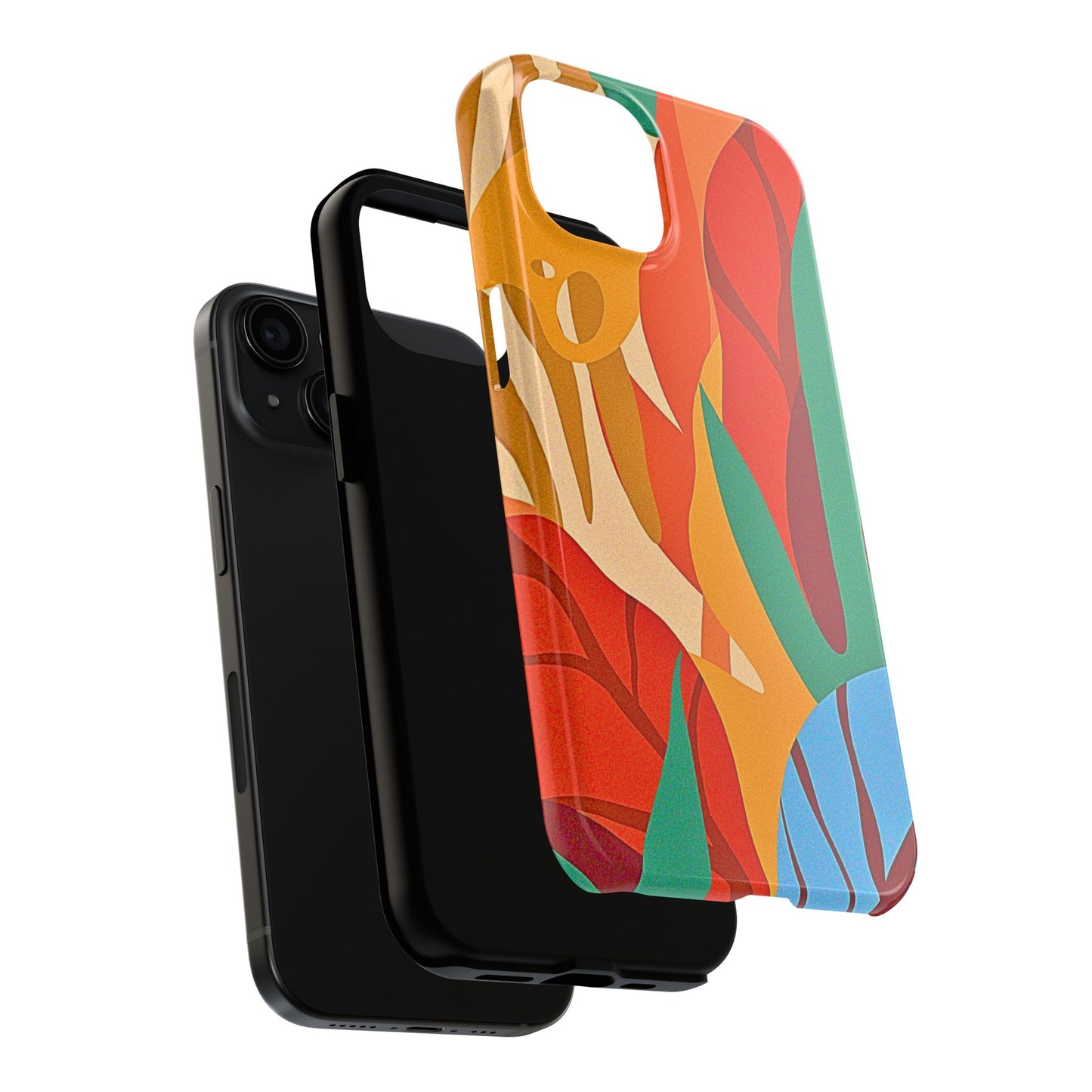 Abstract Autumn Leaves Tough Phone Case | Aesthetic