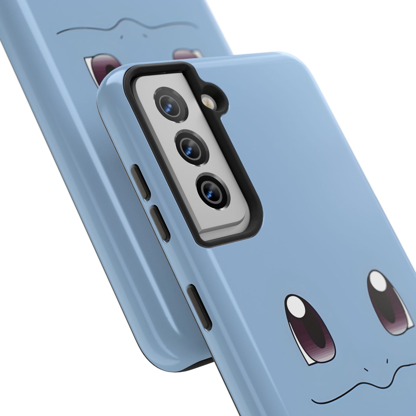 Blue Turtle Simple Blue Smile Tough Phone Case | Anime