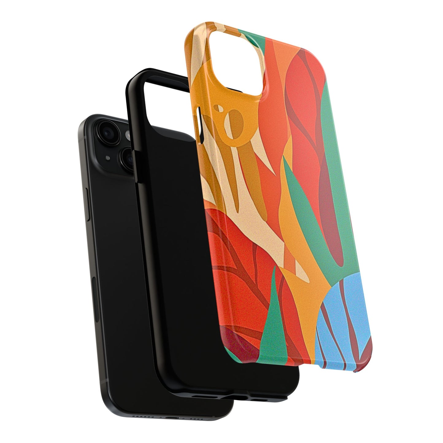 Abstract Autumn Leaves Tough Phone Case | Aesthetic