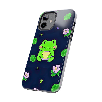 Adorable Froggy Black Tough Phone Case | Animals