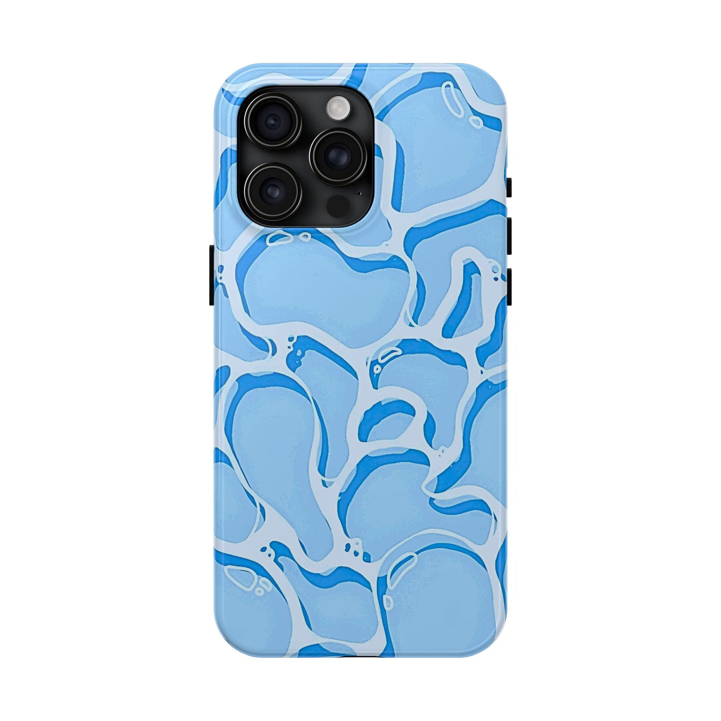 Funda resistente para teléfono con estampado de agua de piscina | Estética