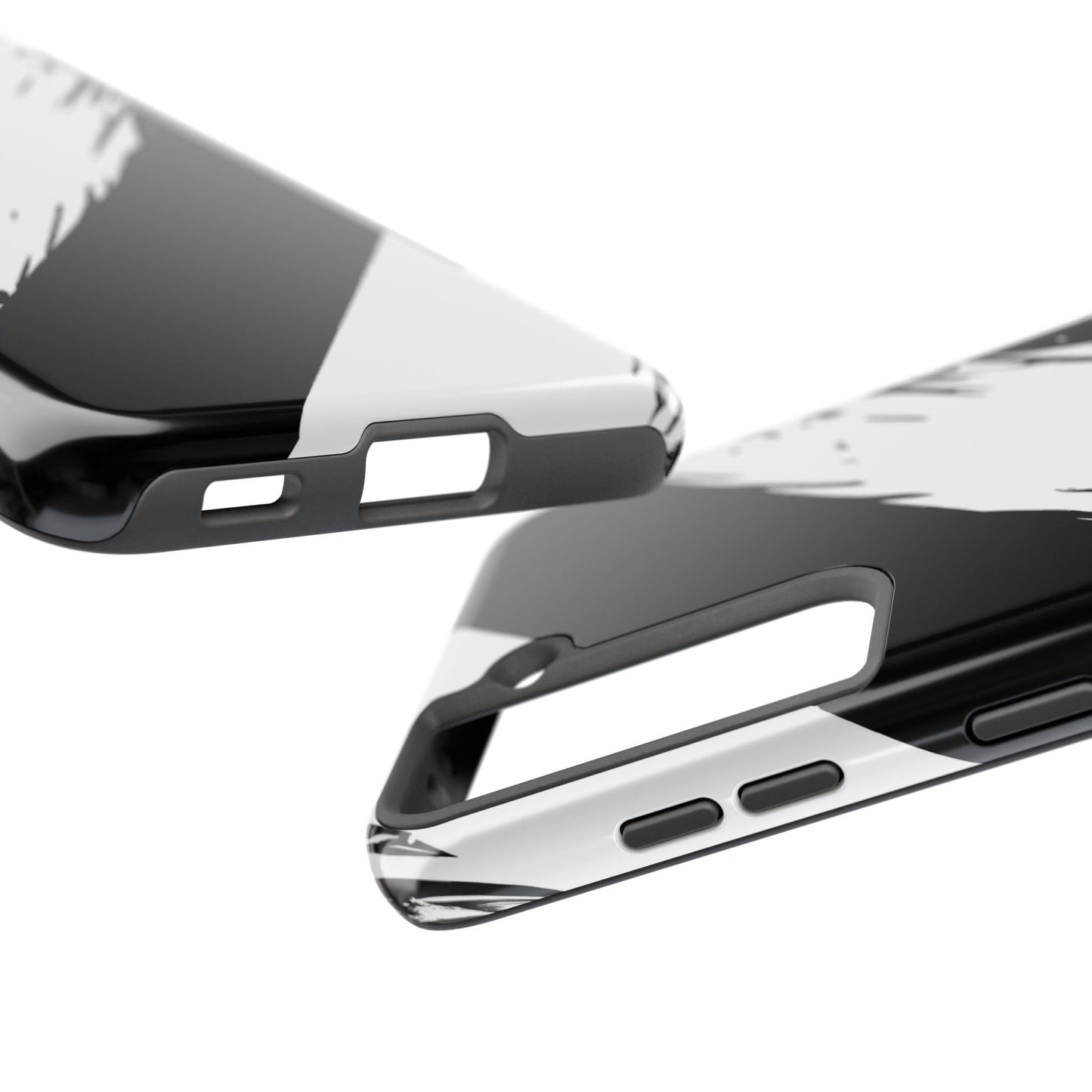 Funda/cubierta resistente para teléfono con rayas diagonales en blanco roto | Estética