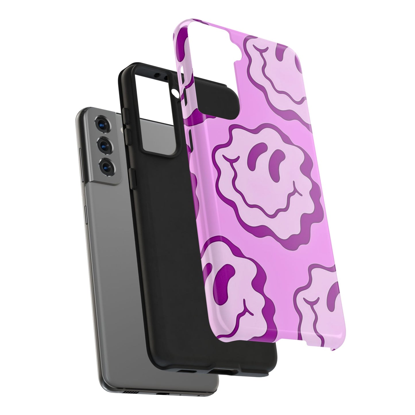 Waving Smile Preppy Pinky Tough Phone Case | Aesthetic