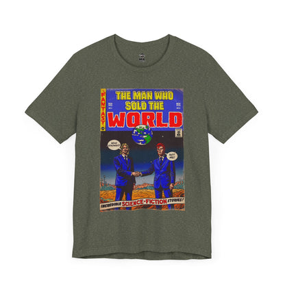 Bowie & Cobain - The Man Who Sold the World - Unisex Jersey Short Sleeve Tee