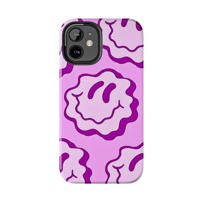 Waving Smile Preppy Pinky Tough Phone Case | Aesthetic