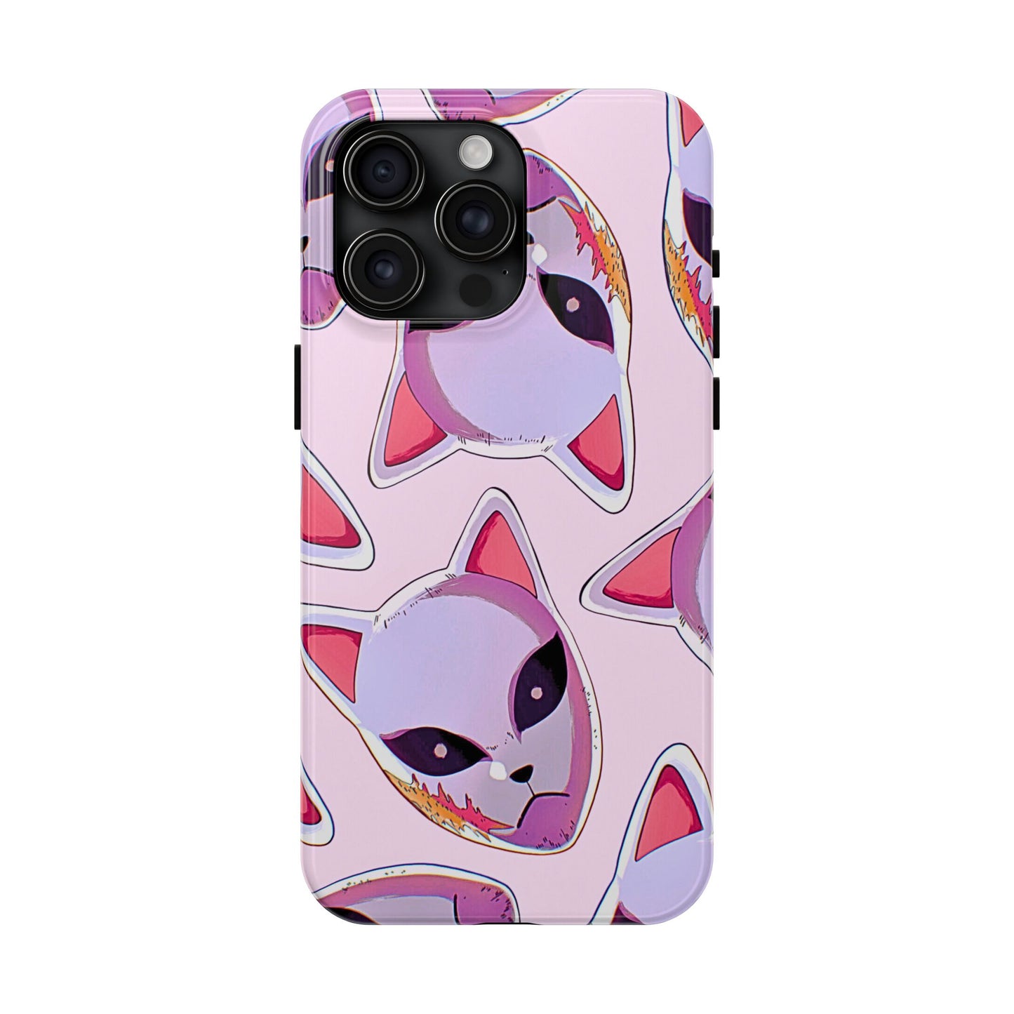 Sabito Fox Mask Pattern Tough Phone Case | Anime - Demon Slayer