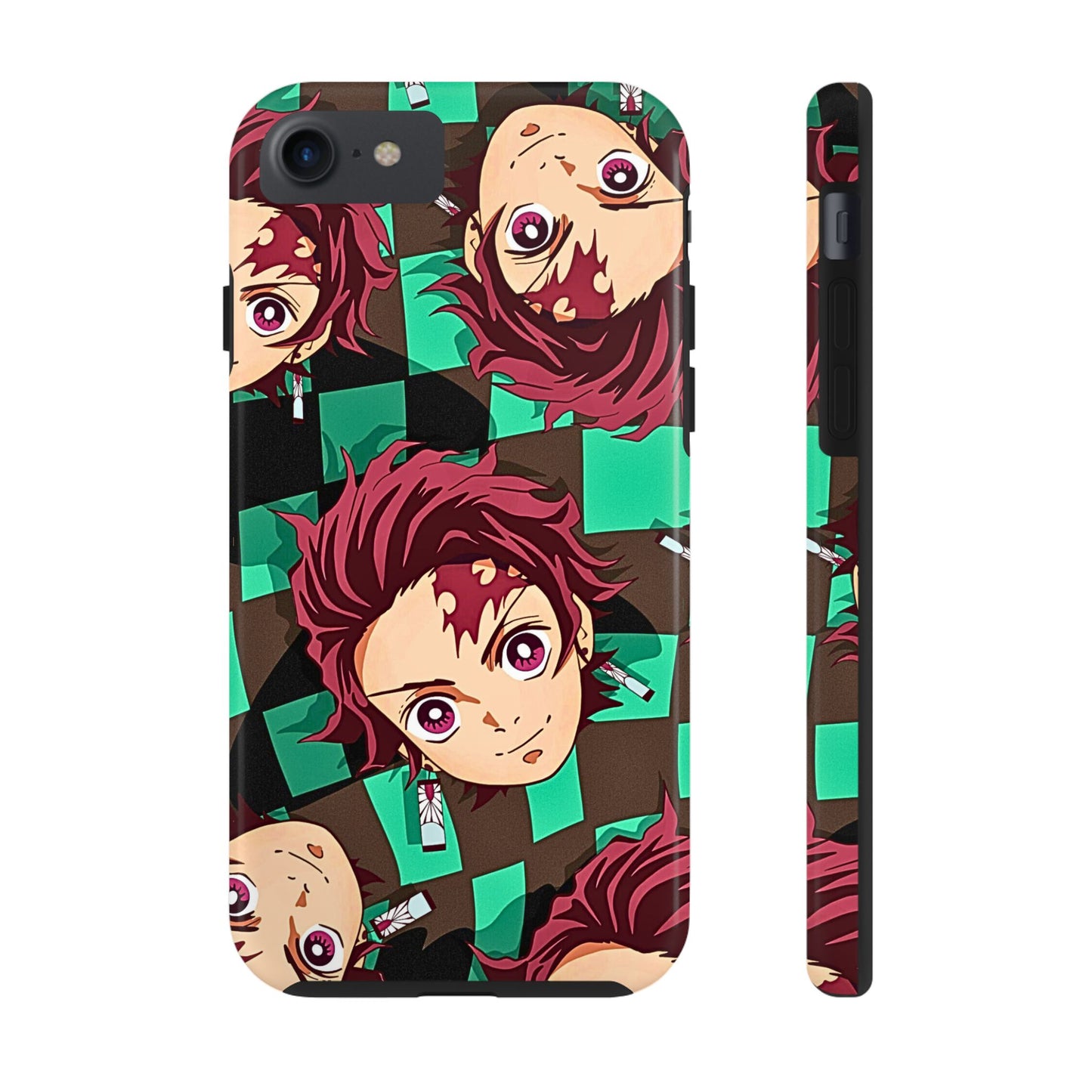 Tanjiro Kamado Head Pattern Tough Phone Case | Anime - Demon Slayer