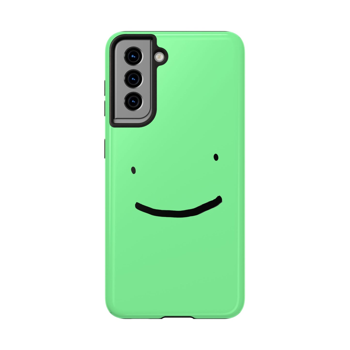 Simple Smile Green Face Tough Phone Case | Other