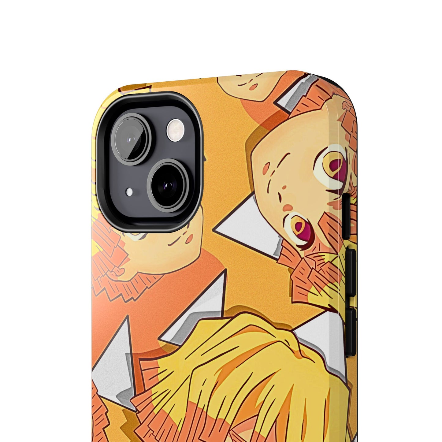 Zenitsu Agatsuma Haori Head Pattern Tough Phone Case | Anime - Demon Slayer