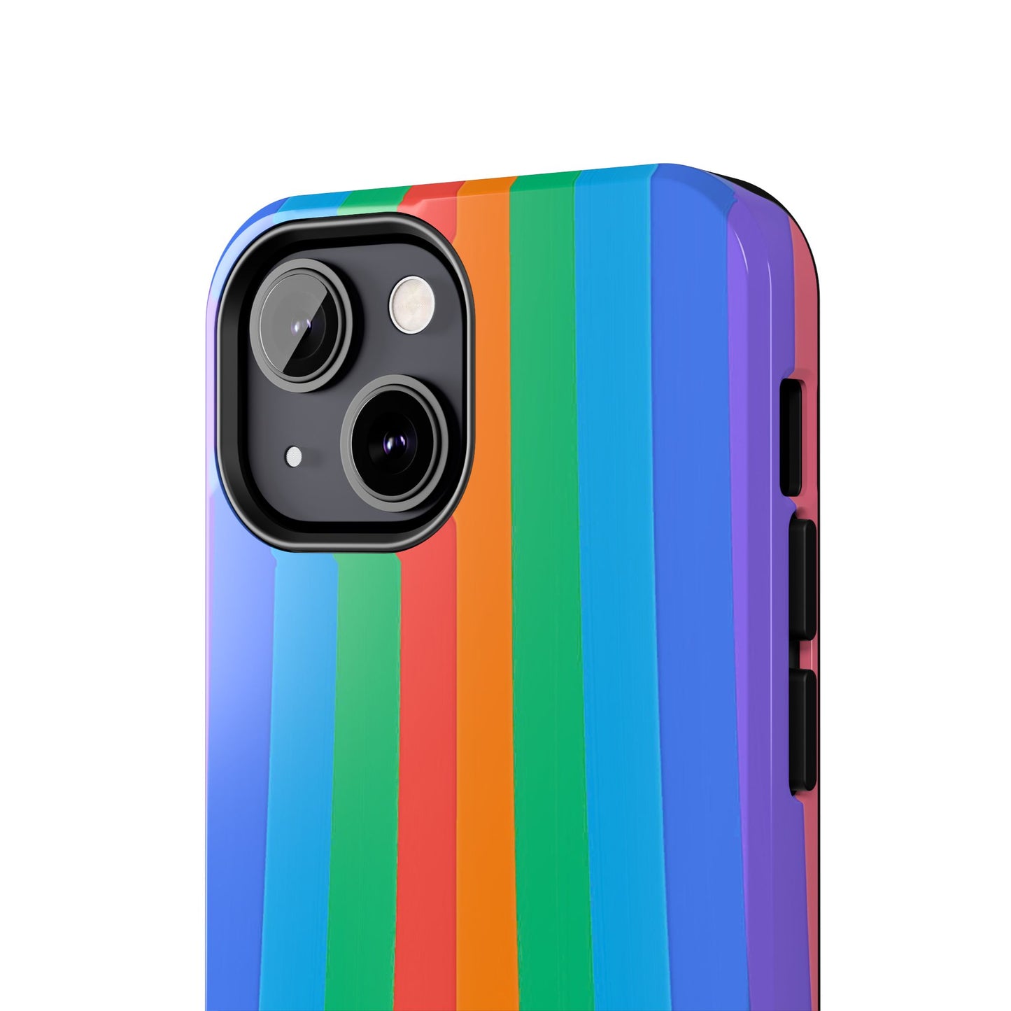 Funda resistente para teléfono con líneas de arcoíris hippies | Estética