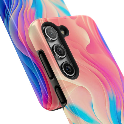 Abstract Pastel Waves Tough Phone Case | Aesthetic