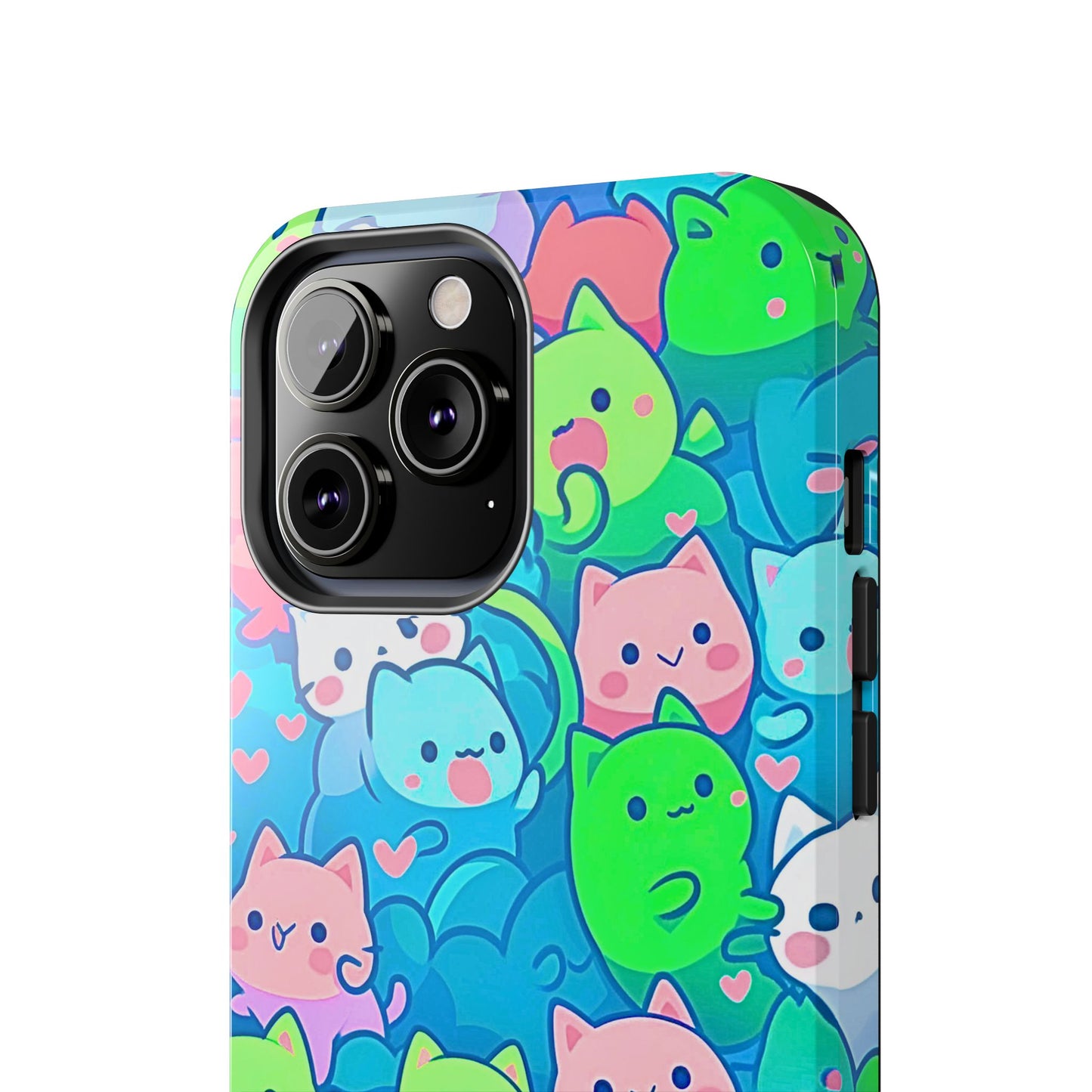 Cute Colorful Cats Pattern Style Tough Phone Case | Animals