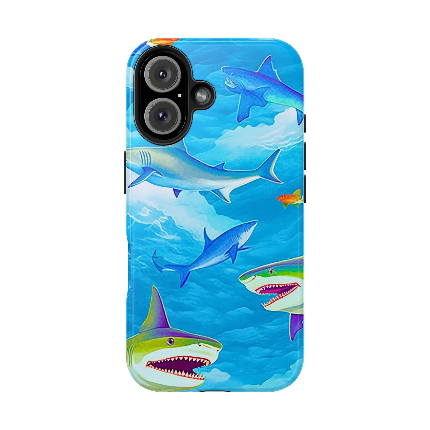 Sharks in the Sky Pattern Style Tough Phone Case | Animals