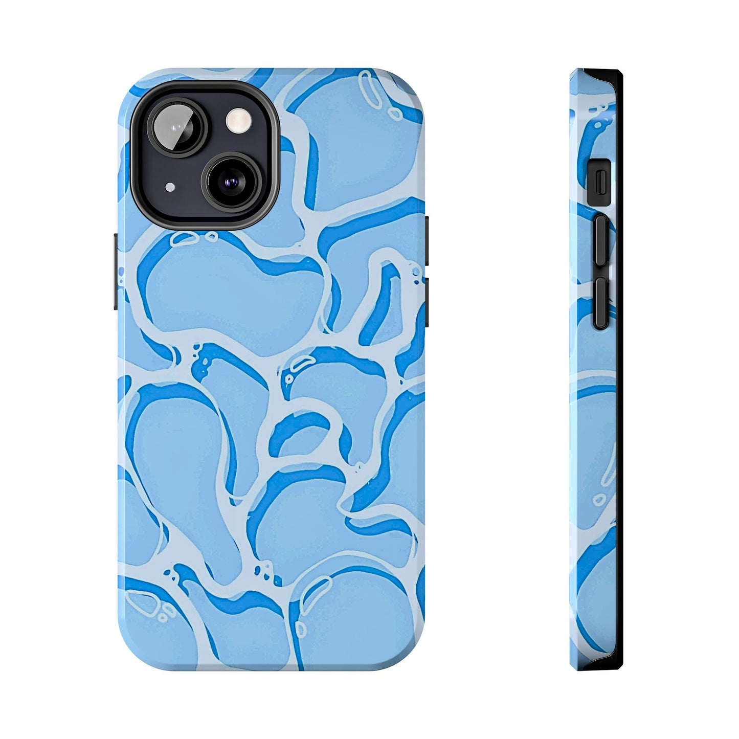 Funda resistente para teléfono con estampado de agua de piscina | Estética