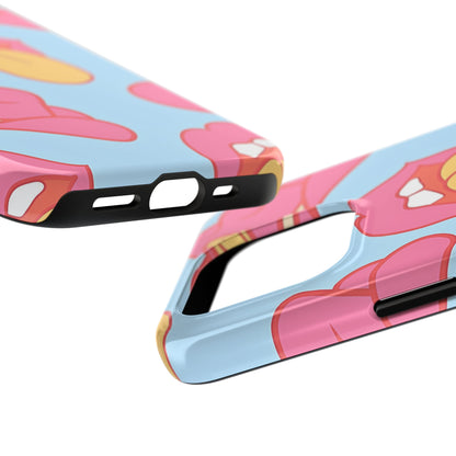 Funda resistente para teléfono con estampado de sombrero vaquero y labios sensuales (versión 1) | Estética