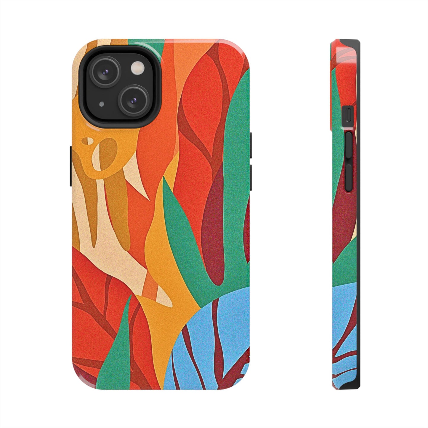 Abstract Autumn Leaves Tough Phone Case | Aesthetic