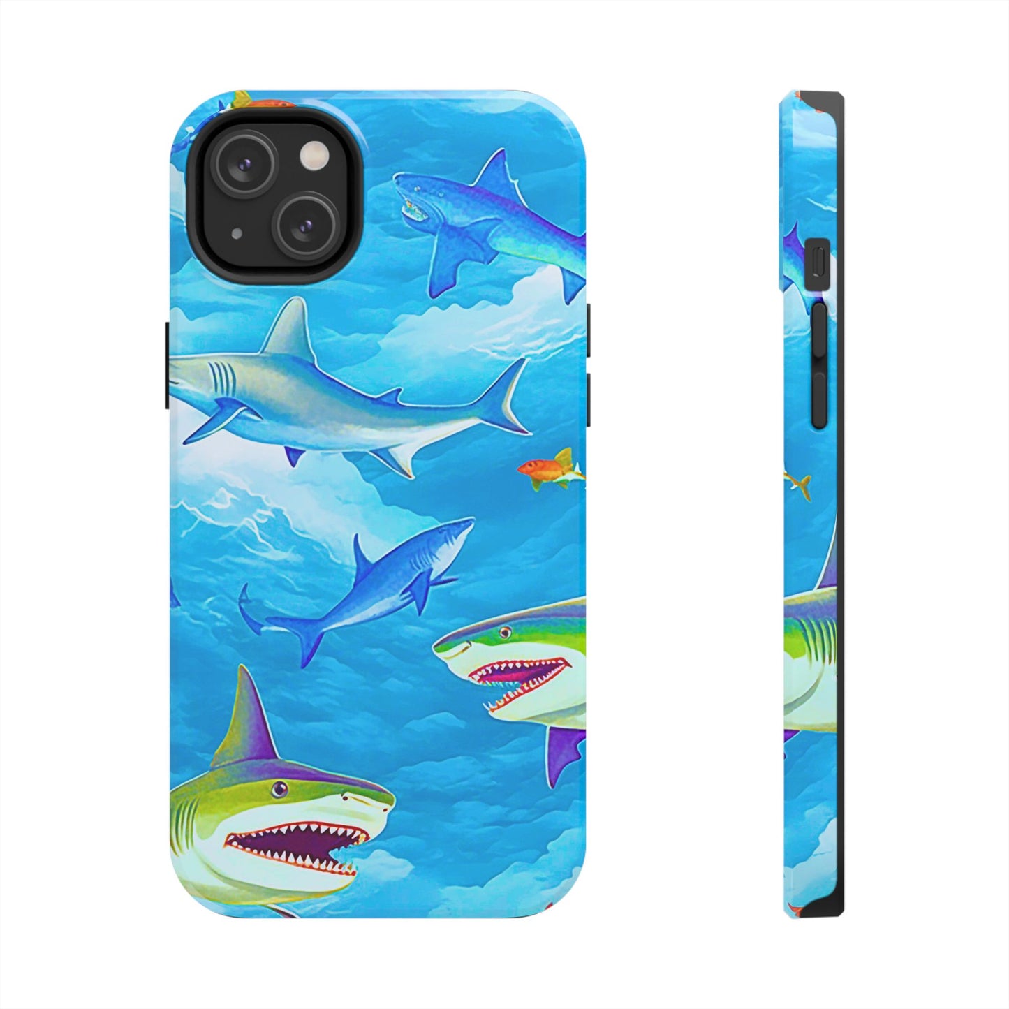 Sharks in the Sky Pattern Style Tough Phone Case | Animals