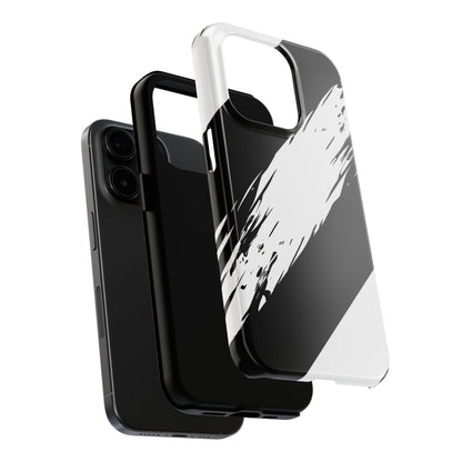Funda/cubierta resistente para teléfono con rayas diagonales en blanco roto | Estética