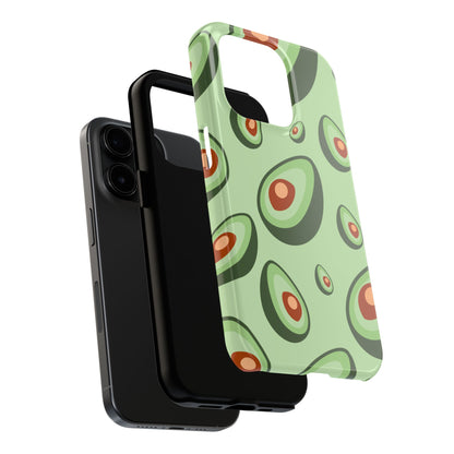 Trendy Avocado Pattern Green Aesthetic Minimal Fruit Phone Case | Food