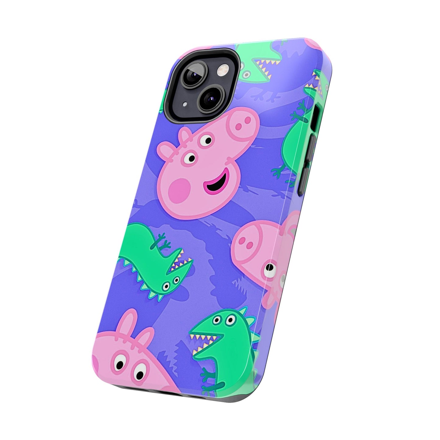 Peppa Pig & George Dinosaur Pattern Tough Phone Case | Cartoons - Peppa Pig