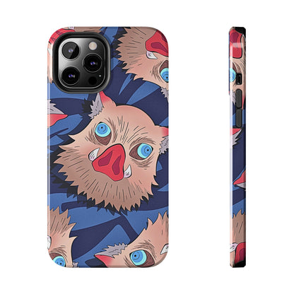 Inosuke Hashibira Head Pattern Tough Phone Case | Anime - Demon Slayer