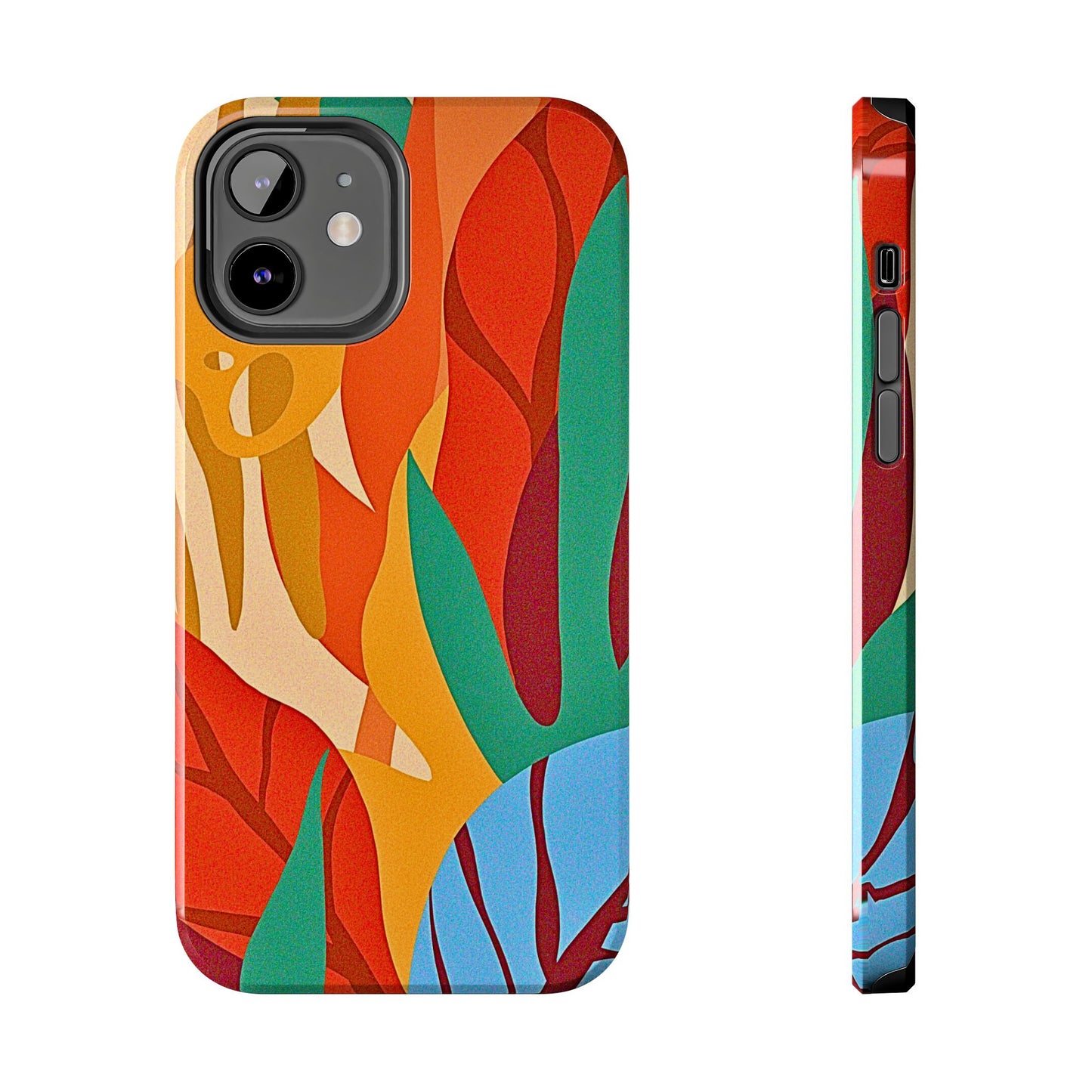 Abstract Autumn Leaves Tough Phone Case | Aesthetic