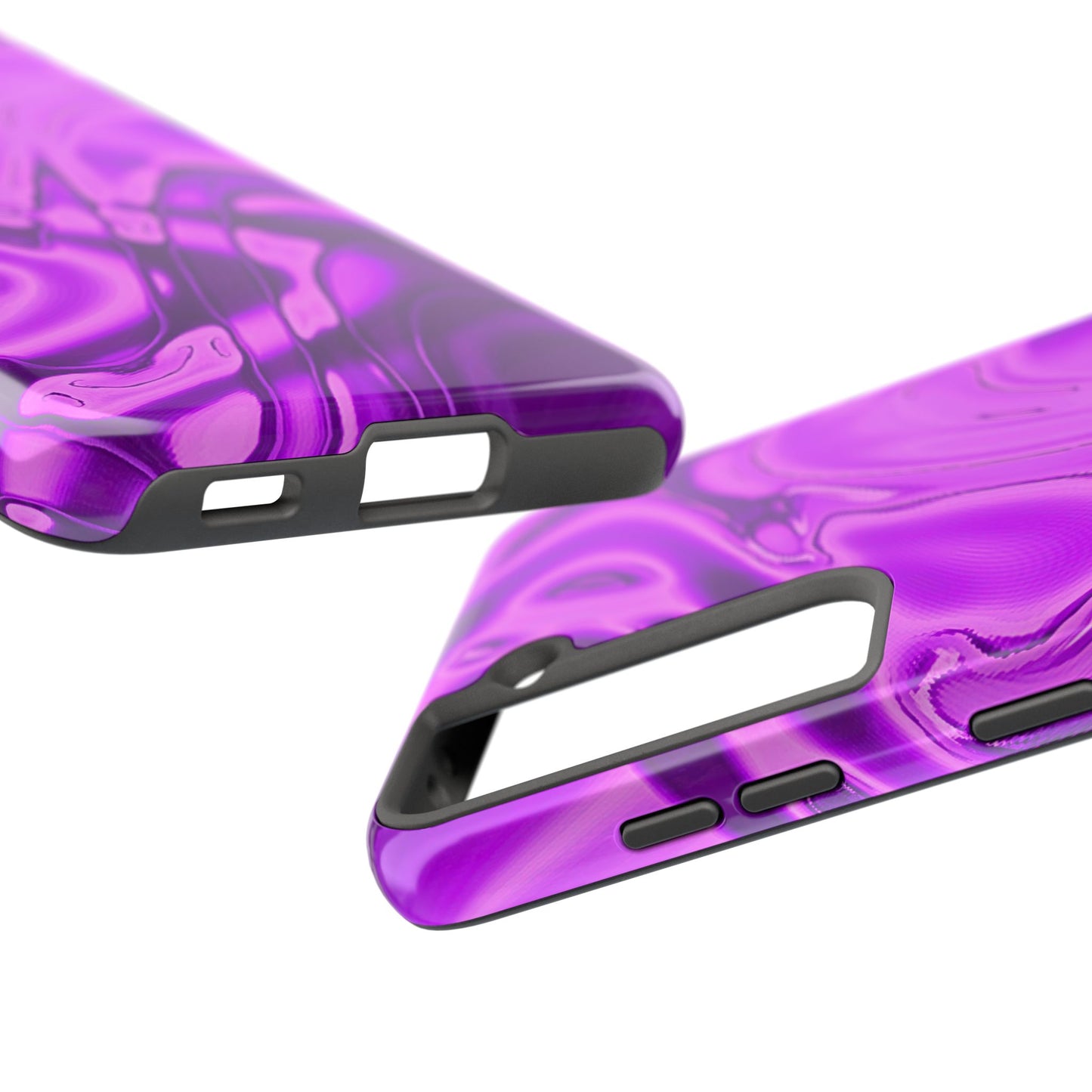 Liquid Metal Purple Tough Phone Case | Aesthetic