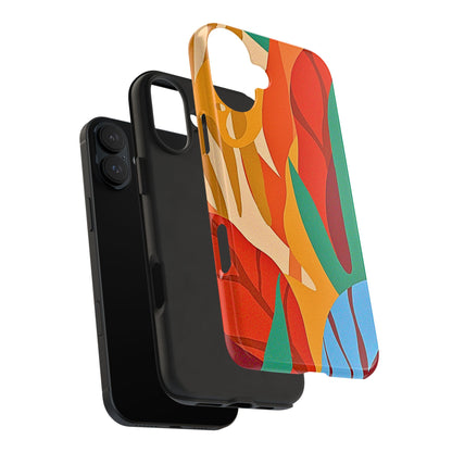 Abstract Autumn Leaves Tough Phone Case | Aesthetic