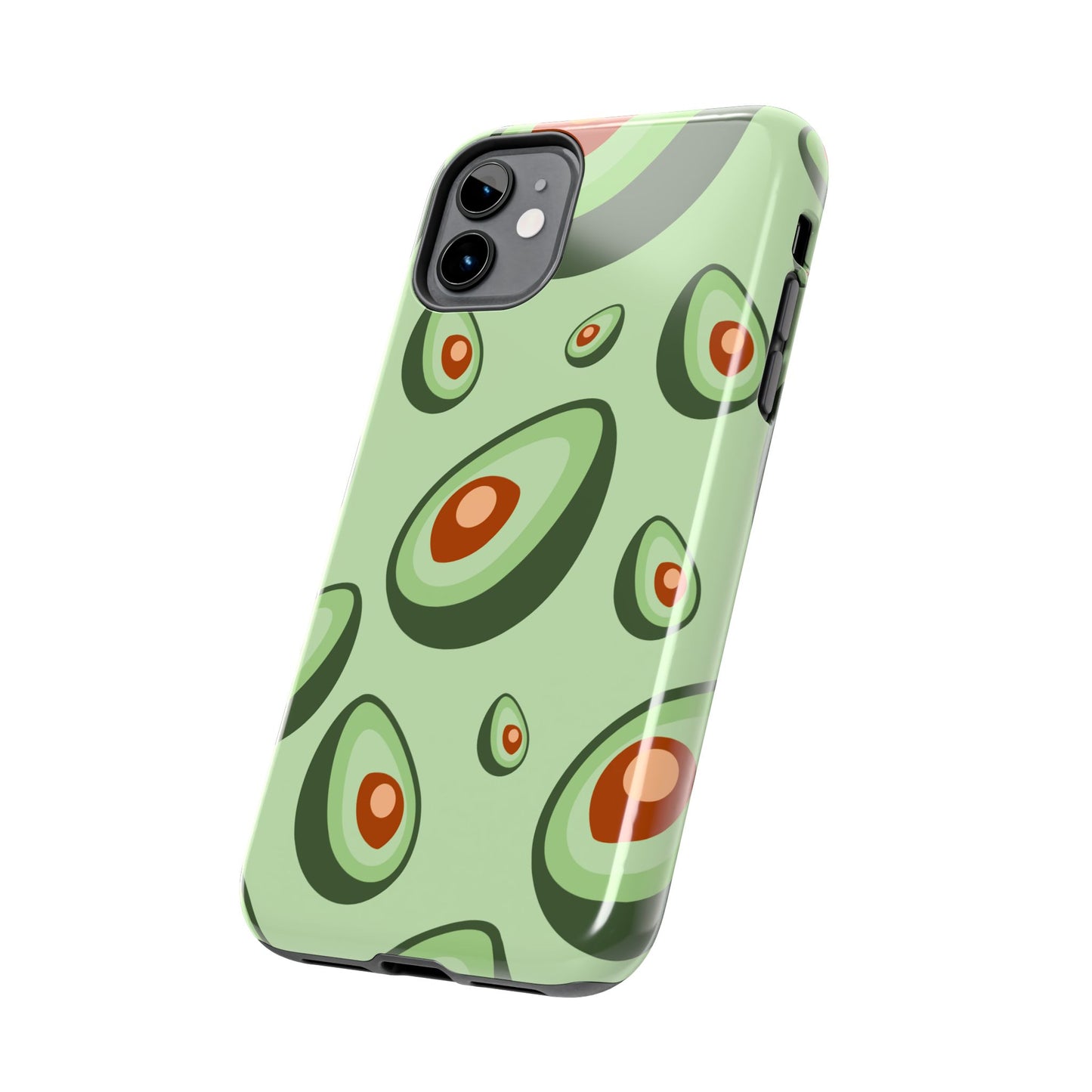 Trendy Avocado Pattern Green Aesthetic Minimal Fruit Phone Case | Food