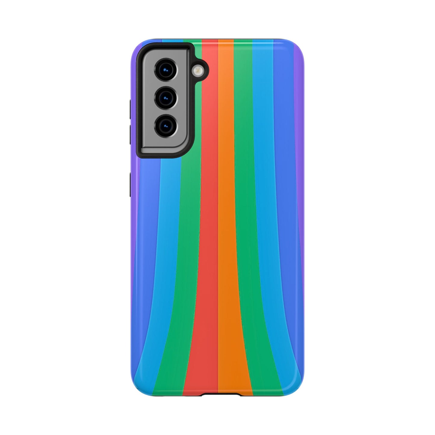 Funda resistente para teléfono con líneas de arcoíris hippies | Estética
