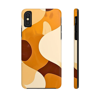 Funda/Cubierta resistente para teléfono con diseño en beige y marrón Earth Harmony | Estética