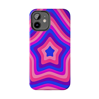 Funda resistente para teléfono con diseño de estrella retro | Estética