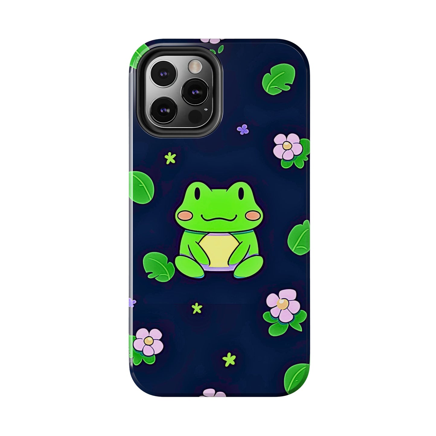 Adorable Froggy Black Tough Phone Case | Animals