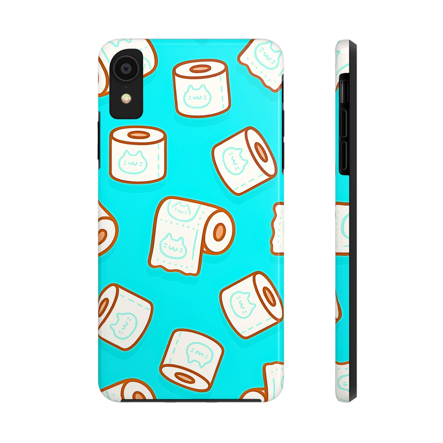 Funda resistente para teléfono con estampado de papel higiénico kawaii | Estética