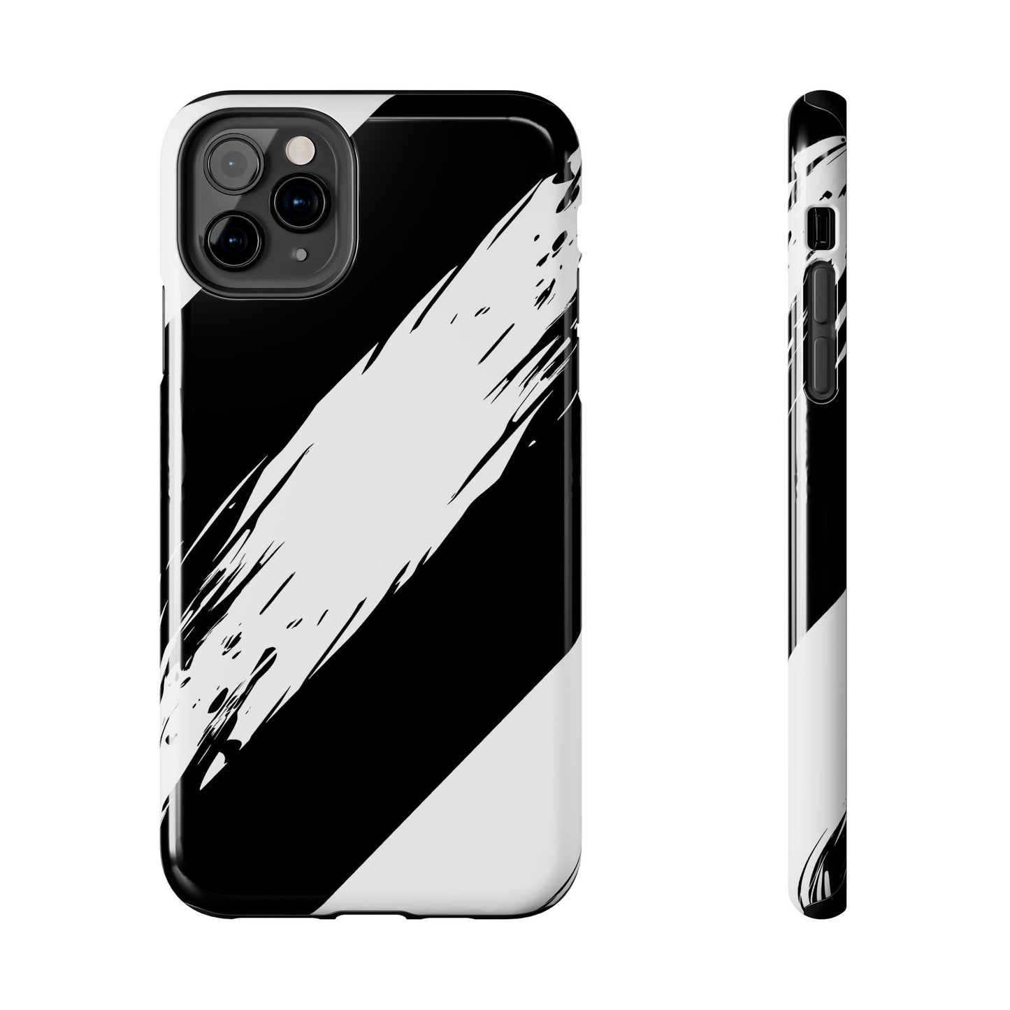 Funda/cubierta resistente para teléfono con rayas diagonales en blanco roto | Estética