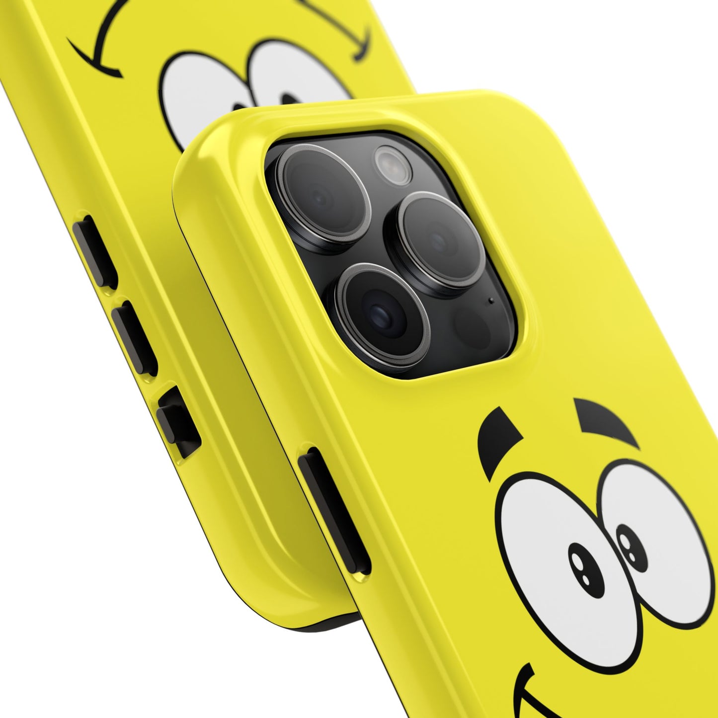 Smiley Happy Face Yellow Minimalist Cartoon Tough Phone Case | Funny