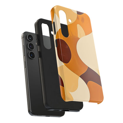 Funda/Cubierta resistente para teléfono con diseño en beige y marrón Earth Harmony | Estética