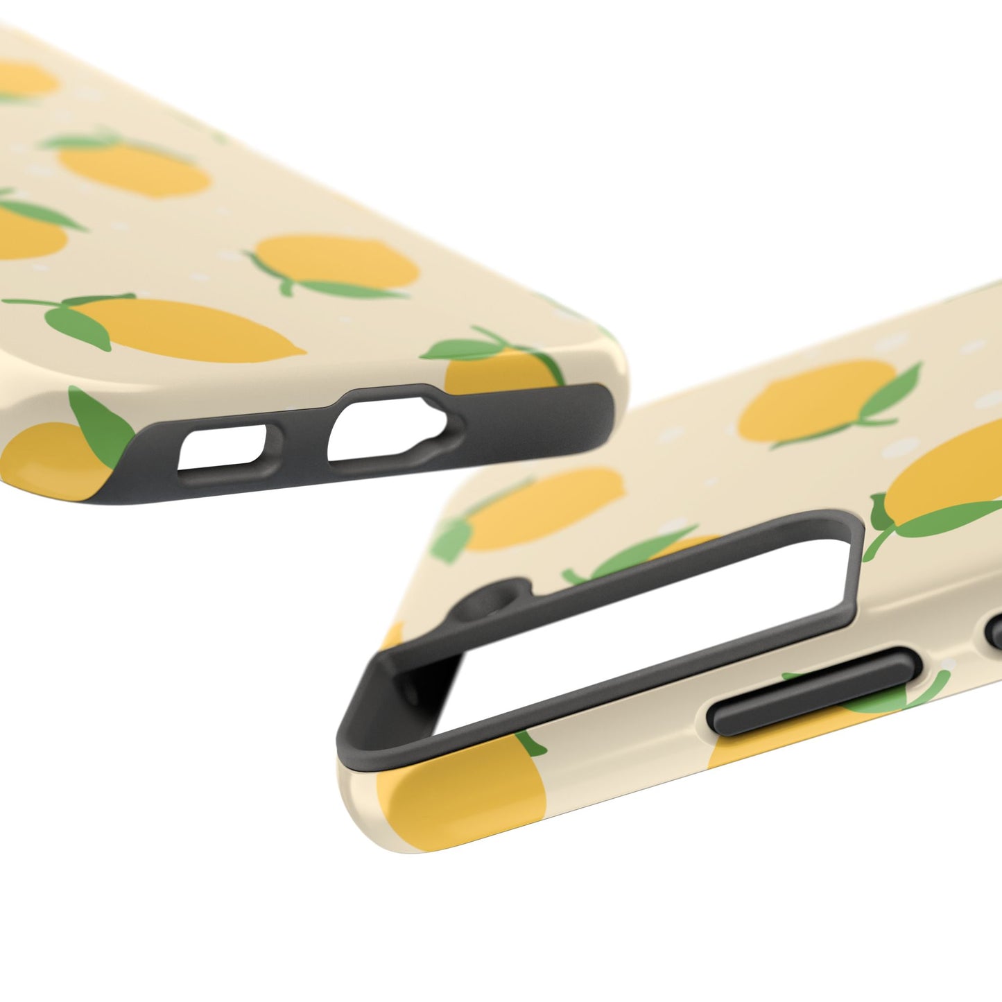 Cute Aesthetic Lemon Pattern Citrus Design Tough Phone Case | Food
