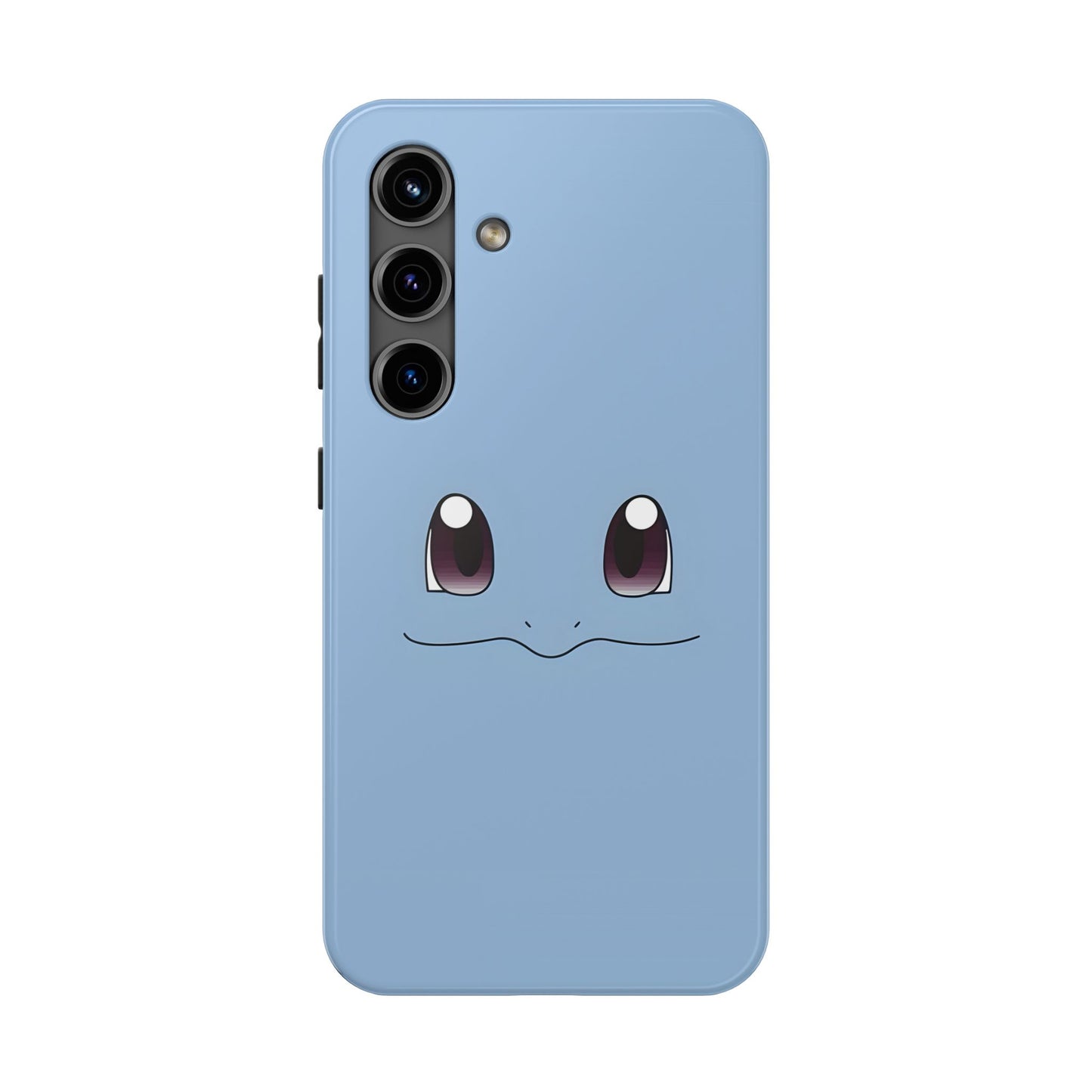 Blue Turtle Simple Blue Smile Tough Phone Case | Anime