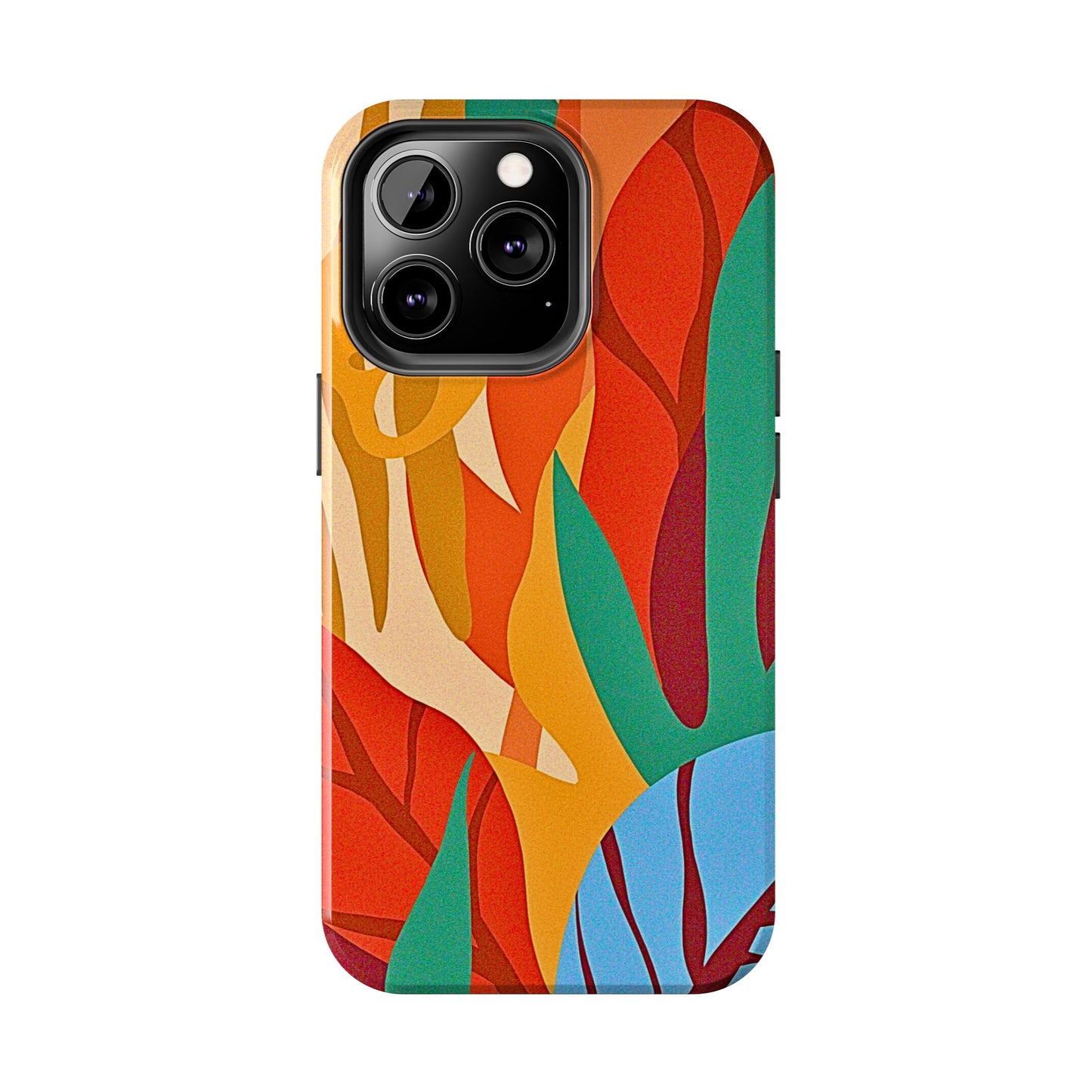 Abstract Autumn Leaves Tough Phone Case | Aesthetic