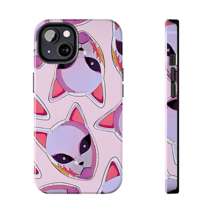 Sabito Fox Mask Pattern Tough Phone Case | Anime - Demon Slayer