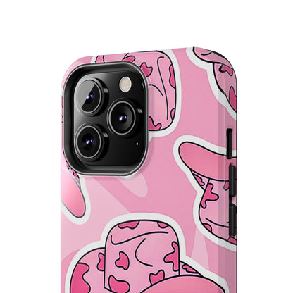 Pink Cowboy Hat Preppy Tough Phone Case | Aesthetic