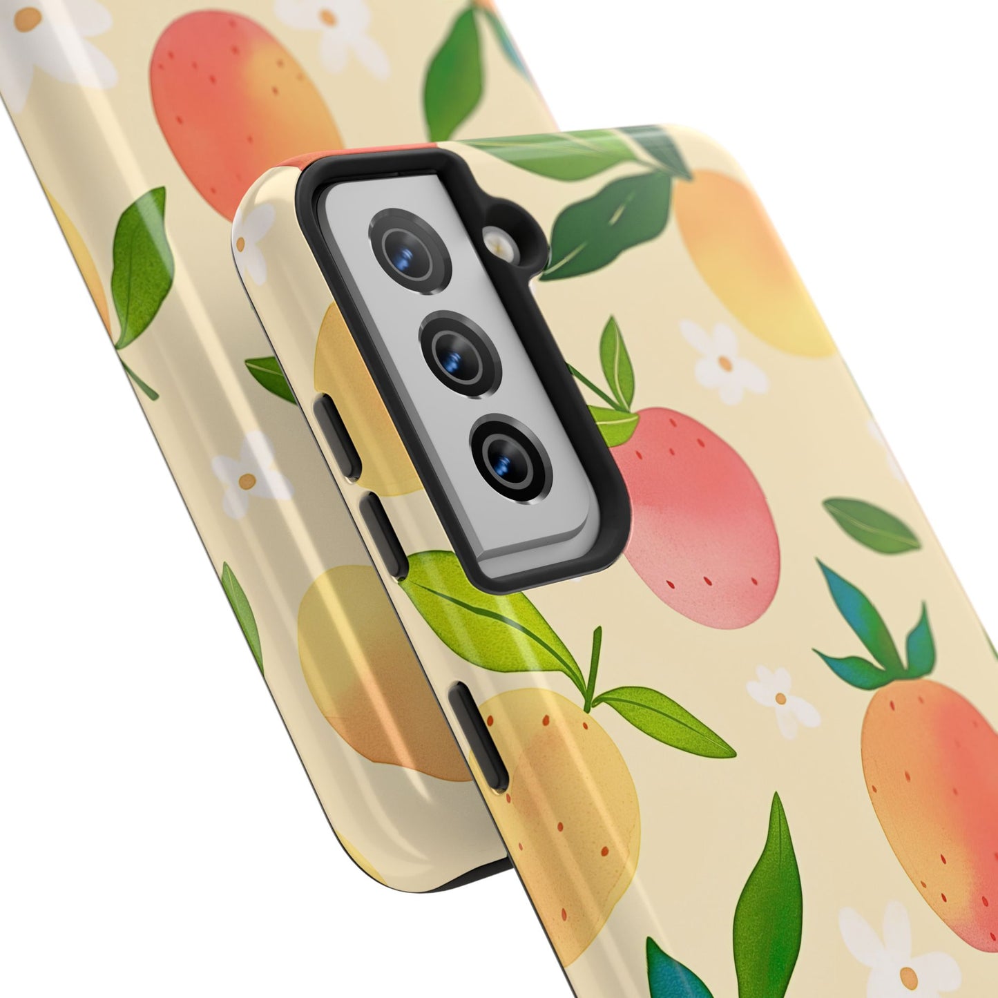 Mango Orange Fruit Pattern Tough Phone Case | Aesthetic
