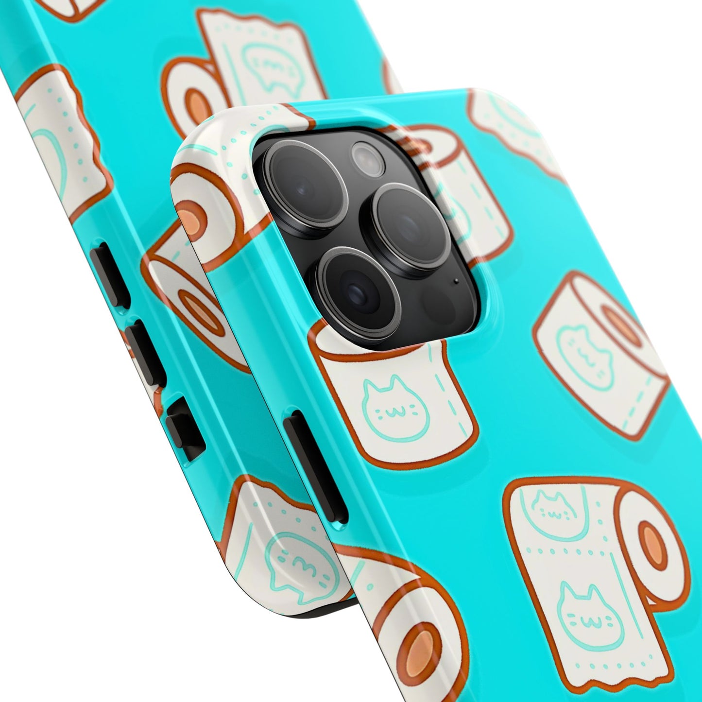 Funda resistente para teléfono con estampado de papel higiénico kawaii | Estética