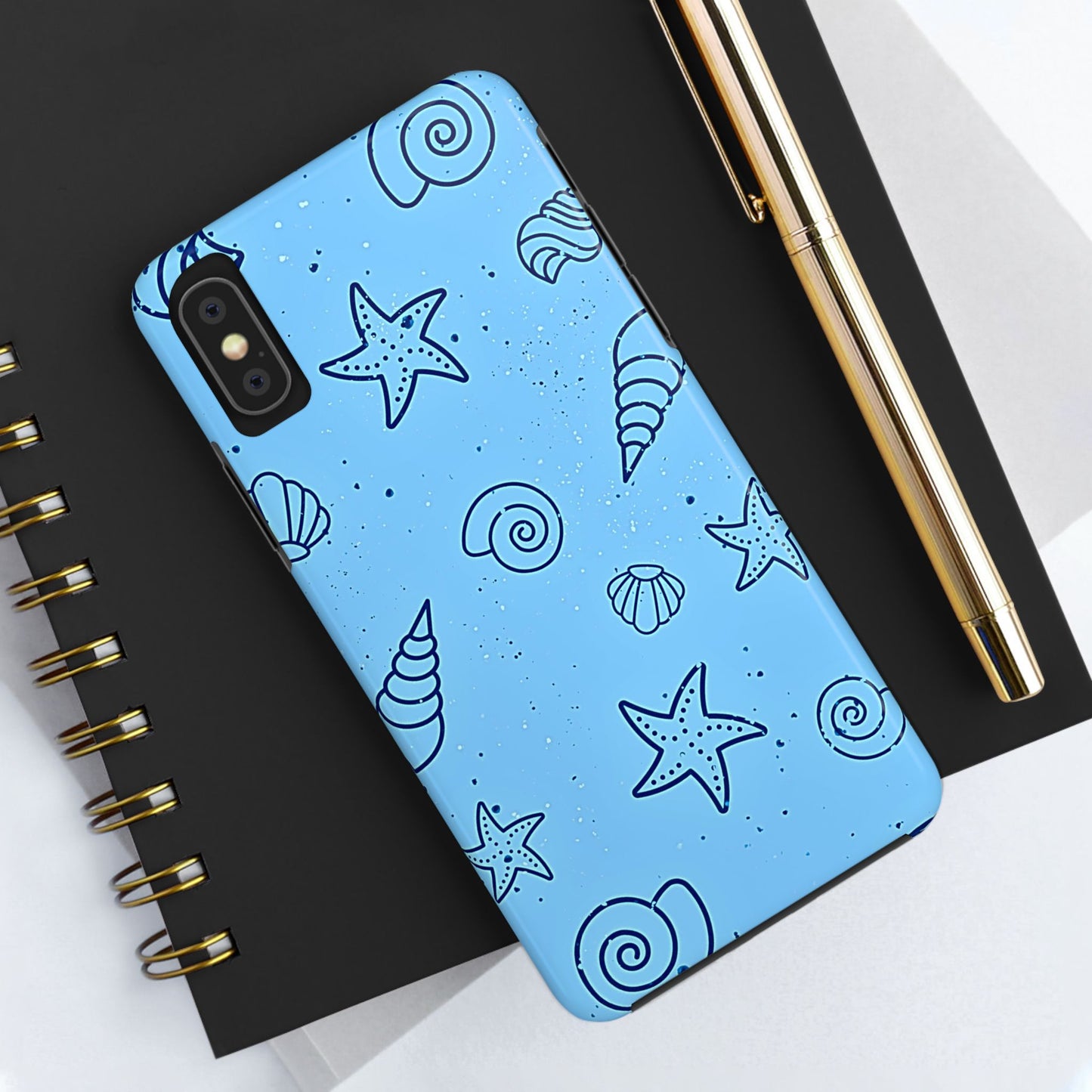 Funda resistente para teléfono Shells azul claro | Estética