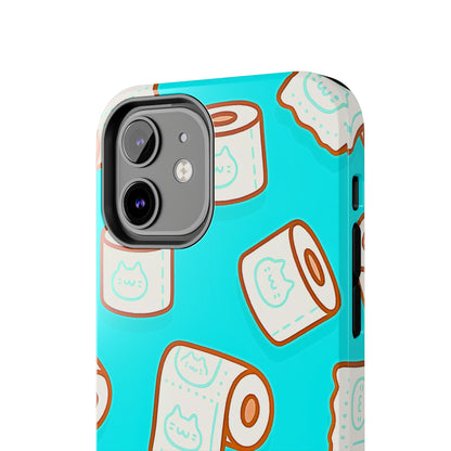 Funda resistente para teléfono con estampado de papel higiénico kawaii | Estética