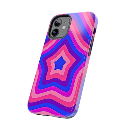 Funda resistente para teléfono con diseño de estrella retro | Estética