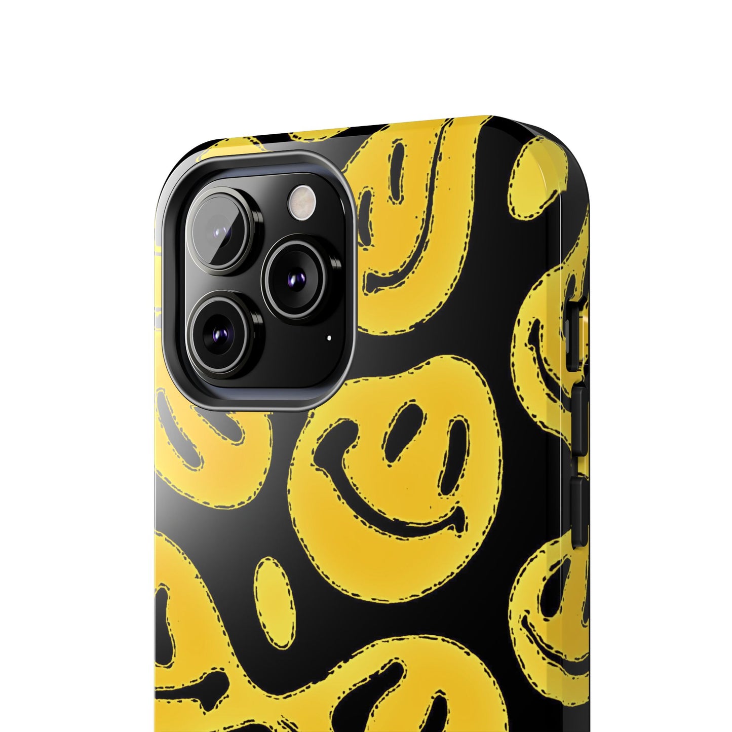 Funda resistente para teléfono con cara sonriente psicodélica colorida (versión 1) | Estética