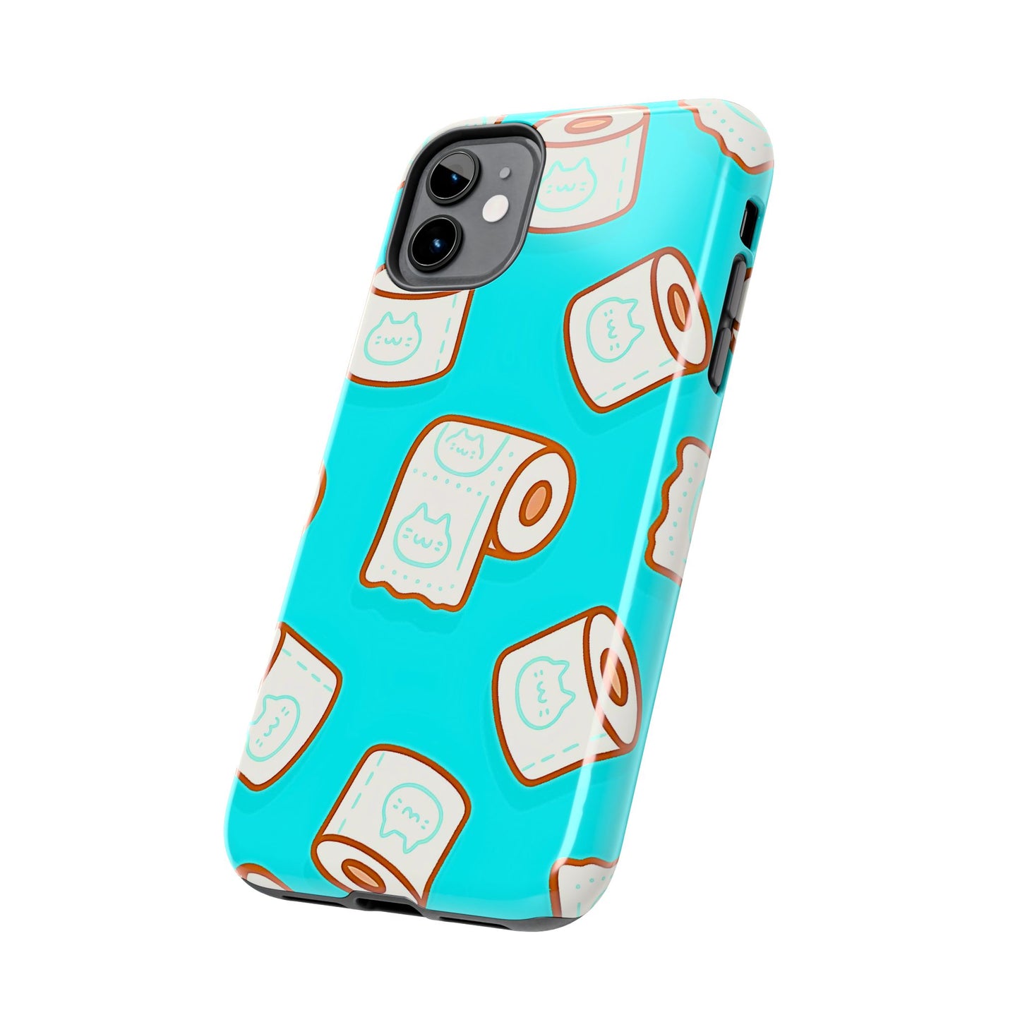 Funda resistente para teléfono con estampado de papel higiénico kawaii | Estética